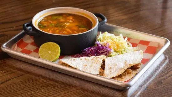 Quesabirria & tortilla soup combo 