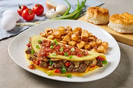 Steak Tips Omelet