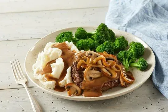 Mushroom and Onion Chopped Steak