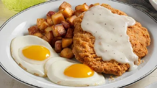 Country-Fried Steak & Farm-Fresh Eggs*