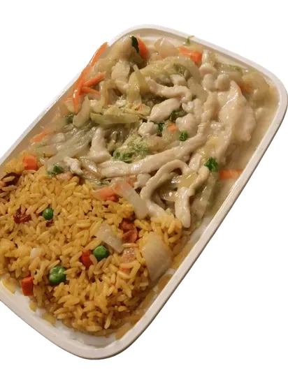 C1. Chicken Chow Mein Combination Platter