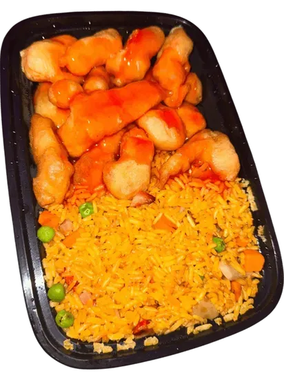 C6. Sweet and Sour Chicken Combination Platter