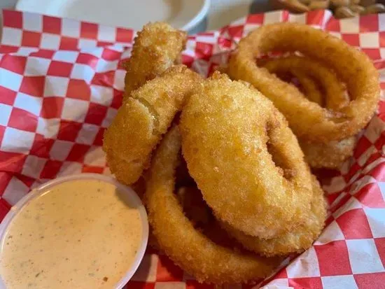 Onion Rings in a Basket