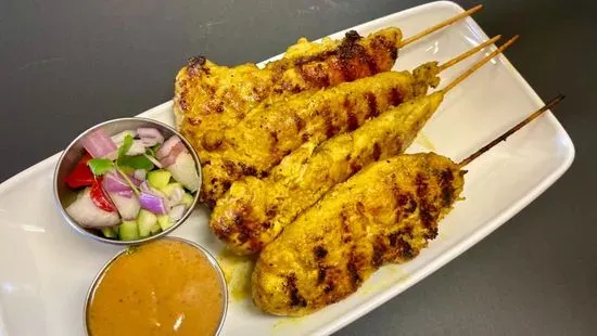 Chicken Satay (4  skewers)