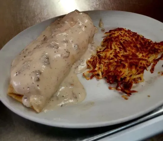 Sausage Gravy Burrito