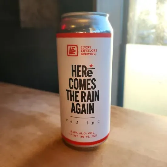 Lucky Envelope 'Here Comes the Rain Again' Red IPA
