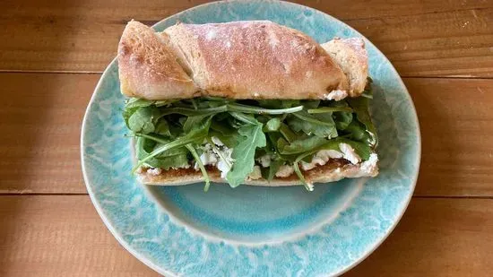 Fig, Goat Cheese & Arugula Sandwich