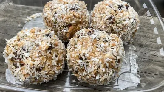 Four Peanut Butter Powerballs