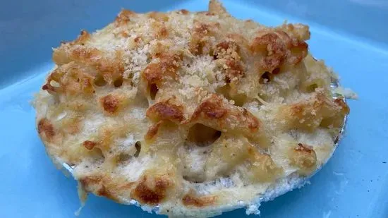 Mac & Cheese with Gruyere, Cheddar, Breadcrumbs