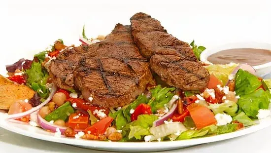 MEDITERRANEAN SALAD w/ GRILLED LAMB