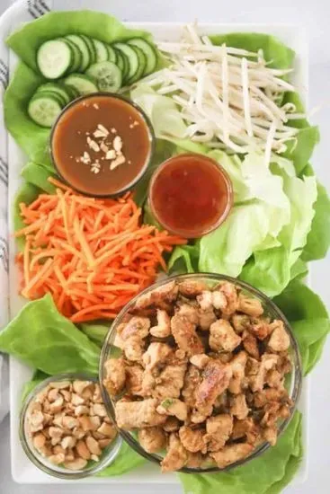 Thai Chicken Lettuce Wraps