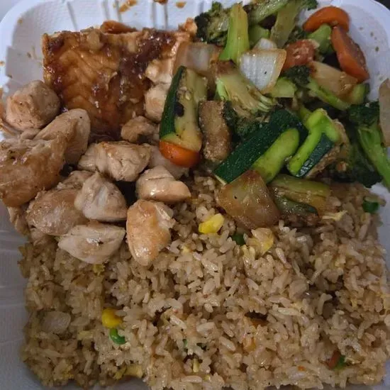 Hibachi Chicken & Salmon