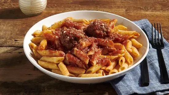 Rigatoni with Meatballs Dinner