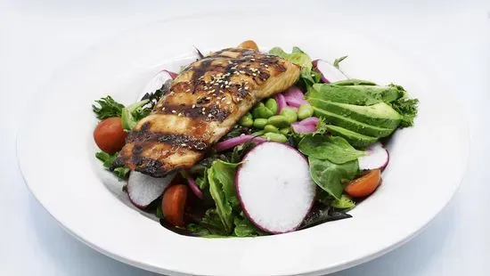 Grilled Miso Salmon Salad