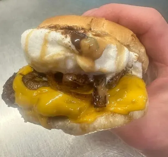 S'more Smash Burger with Fries