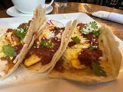 Three Amigos Breakfast Tacos