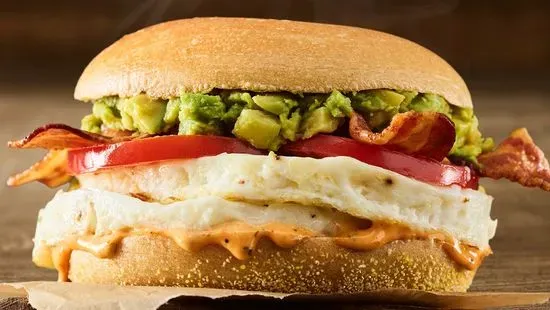 Bacon, Avocado, & Tomato Egg White Sandwich