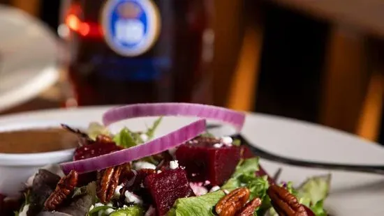 Beet, Apple And Goat Cheese Salad W/ Atlantic Salmon