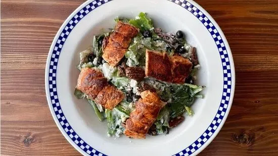 Wild & Bleu Blackened Salmon Salad