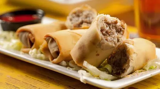 Cheese Steak Egg Rolls