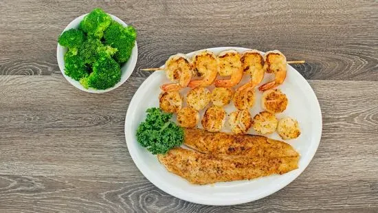 Grilled Skewered Shrimp
