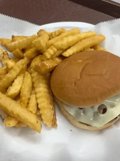 Swiss Mushroom Burger (w/side)