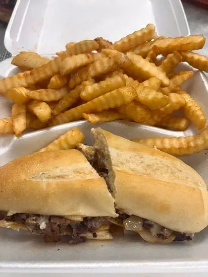 Philly Cheesesteak (w/side)