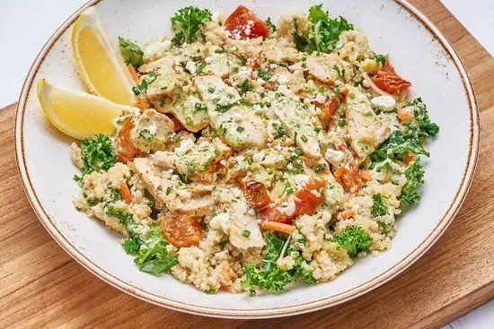 Pesto Chicken Quinoa Bowl