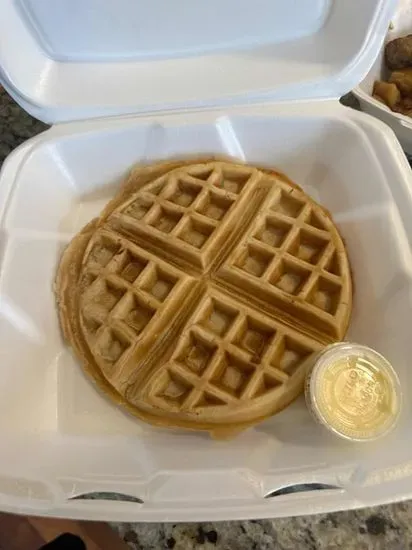 Belgium Waffle Topped with Butter