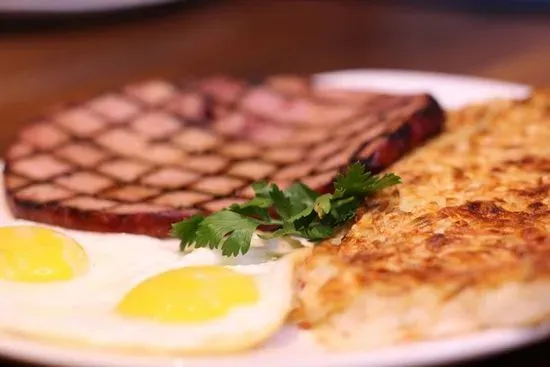 Ham Steak & Eggs