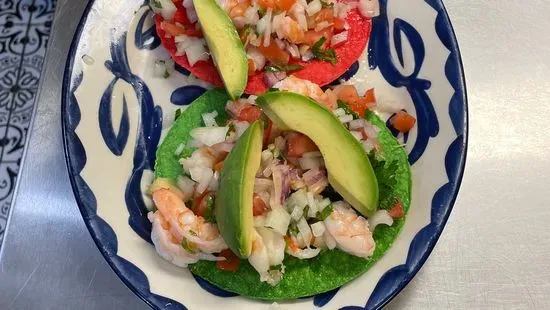 Shrimp Ceviche Tostada