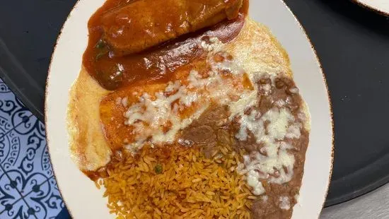 C. One Cheese Enchilada & One Chicken Tamal