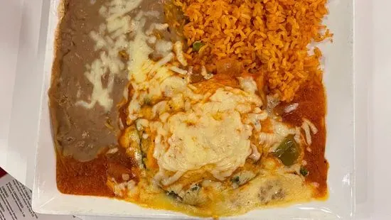 B. One Beef & Cheese Chile Relleno