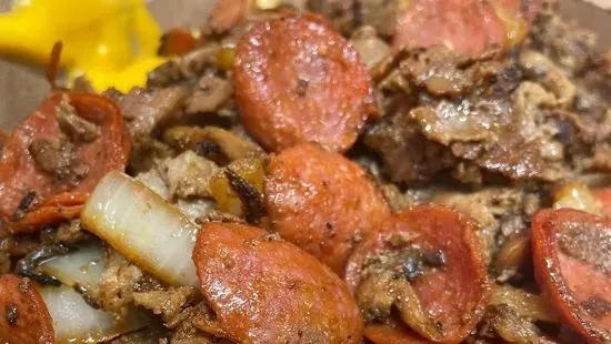 Pepperoni Cheesesteak Fries