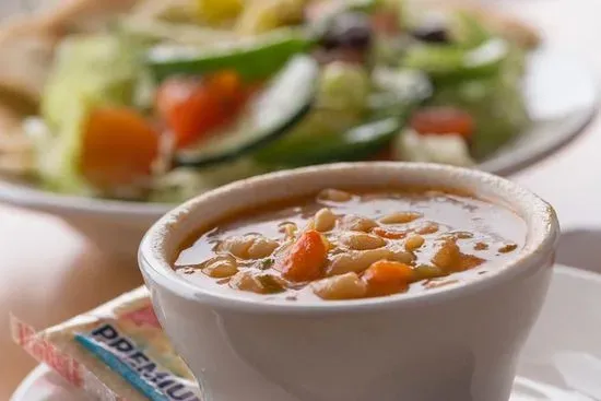 Fasoulada Bowl with Pita