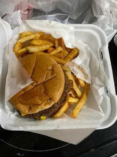 Double Bacon Cheeseburger Plate