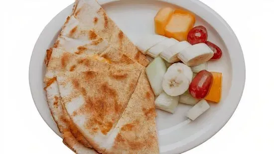 Grilled Cheddar Cheese Pita with Fruit