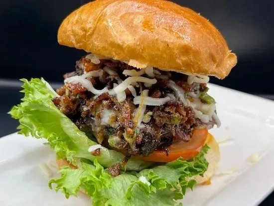Spicy Bacon Jam Burger