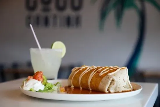 El Azteca (Carnitas) Burrito