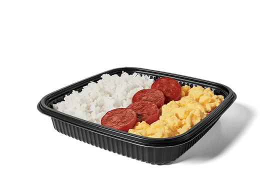 Portuguese Sausage & Egg w/ Rice Platter