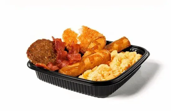 3PC French Toast Sticks Platter w/ Bacon & Sausage