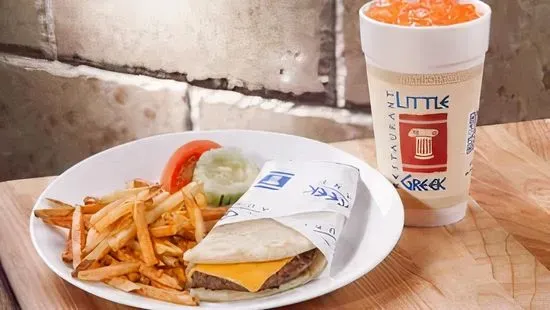 Kid's Pita Cheese Burger with Fries