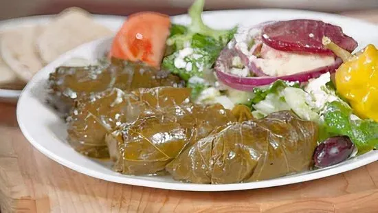 Dolmades with Greek Salad