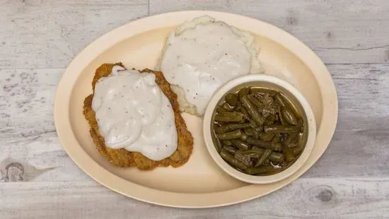 Miss Kitty's Chicken Fried Steak Breakfast