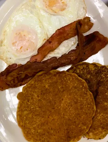 SWEET POTATO PANCAKE PLATTER