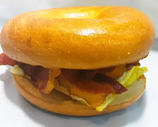 BACON EGG AND CHEESE ON BAGEL