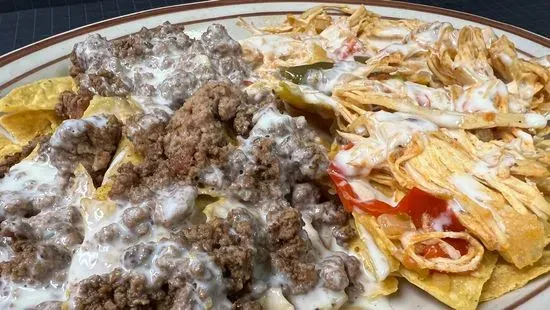 Ground Beef & Chicken Nachos