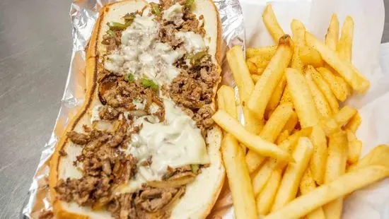 3 Philly Cheese Steak Sandwich