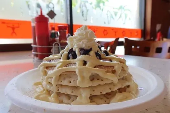 Boo-Berry Cheesecake Pancakes