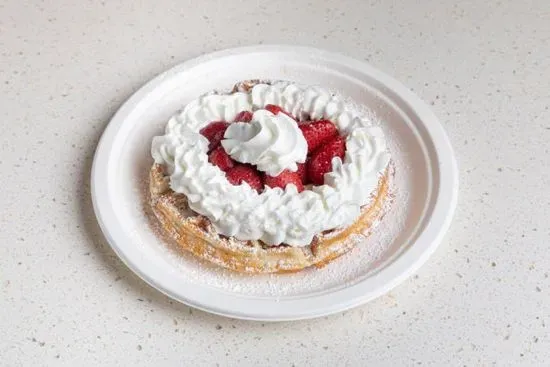 Strawberry Whip Cream Waffle